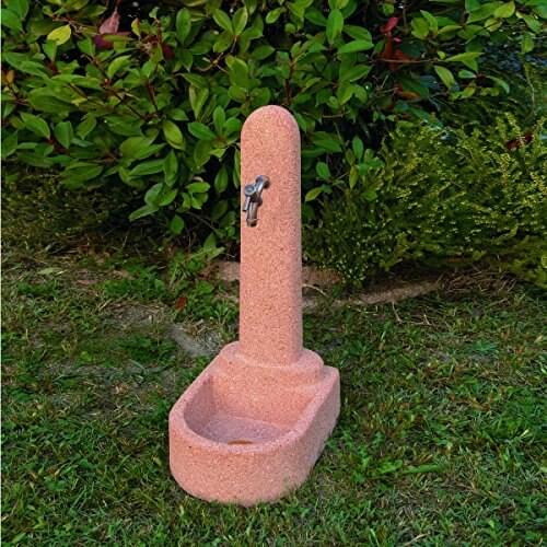 Drinking fountains garden fountain soft CM29X40X71H pink washed with faucet 540 RU2009 and waste 540 RU751