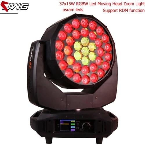 Professional 37x15w 4in1 RGBW Led Wash Zoom Moving Head Lights