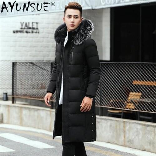 AYUNSUE Mens Down Jacket 2020 New Top Winter Men Clothing Thick Coat Male Hooded Parkas 5XL 6XL Clothes Hommes Veste LXR592