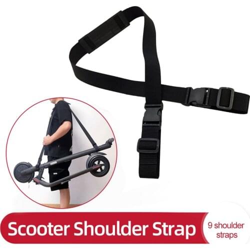 Adjustable Carrying Shoulder Strap for Xiaomi Mijia M365 Electric Scooter ES1-3 Foldable Bikes Shoulder Belt with Non-Slip Pad