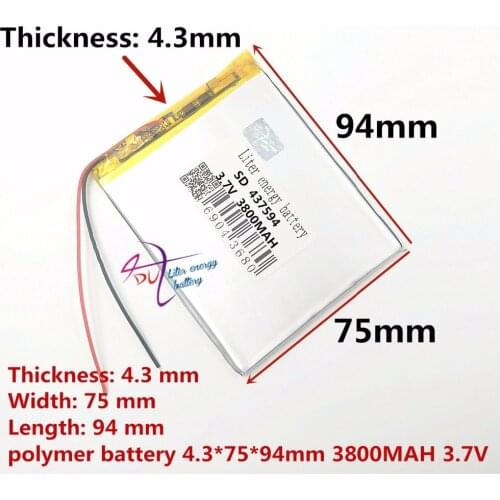 SD437594 437594 3800MAH lithium battery tester