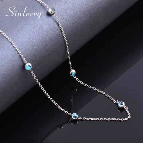 SINLEERY Silver Chokers