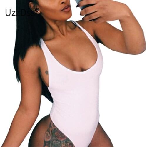 UZZDSS Open Back Bodysuit