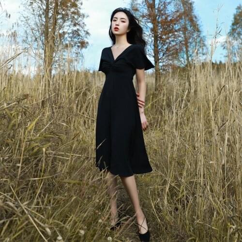 Women Summer New Fashion Women Customize Plus Size 3XS-10XL Sexy V Neck Retro Vintage Butterfly Sleeve High Waist A Line Dress