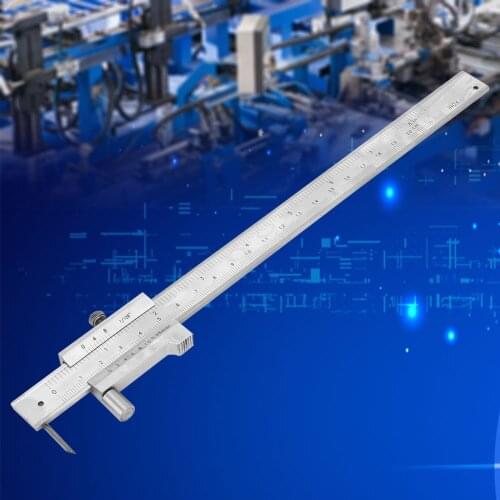 0-200mm Parallel Cross Vernier Caliper With Carbide Scriber/Needle Marking Gauging Ruler Marking Measuring Instruments
