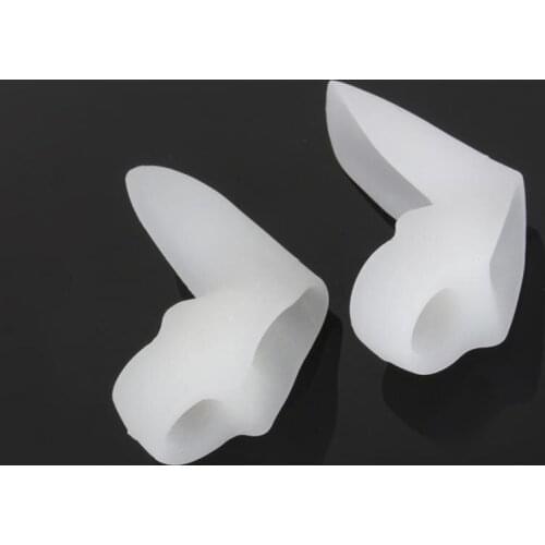 2 Pcs Gel Silicone Toe Bunion Pain Relief Straighteners Separators Alignment Pad Gel Toe Separators Braces Supports