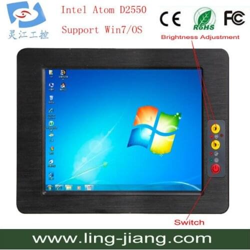 17 inch Industrial Panel PC Fanless Design OEM/ODM flat screen computer monitor