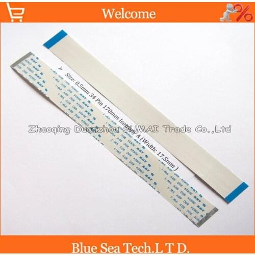 34 Pin FFC FPC Flexible Flat Cable 0.5mm pitch 34Pin 170mm Isotropy A cable,20624,80C 60V VW-1