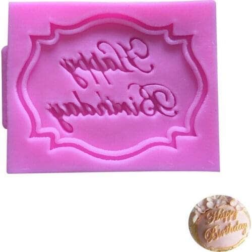 3D Happy Birthday Letters Silicone Mold Chote Mold Birthday Cake Decorating Tool Baking Gadget