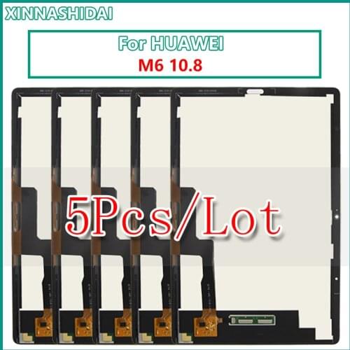 5 Pcs/lot 10.8'' For Huawei MediaPad M6 10.8 SCM-W09 SCM-AL09 SM-W09 LCD Display Touch Screen Digitizer Assembly
