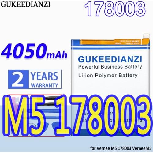 GUKEEDIANZI High Capacity Battery 178003 4050mAh for Vernee M5 178003 VerneeM5 Bateria