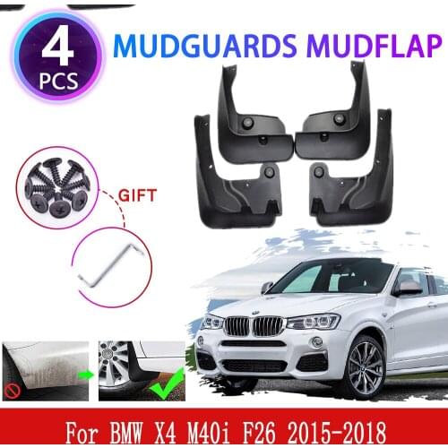 For BMW X4 M40i F26 Sport 2015 2016 2017 2018 Mudguards Mudflaps Fender Mud Flap Splash Mud Guards Cover Wheel Car Accessories