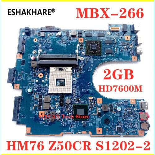 For SONY VAIO SVE15 VPC-EH15EC Laptop motherboard with HD7600M 2GB HM76 Z50CR S1202-2 A1902998A A1885198A MBX-266 Mainboard