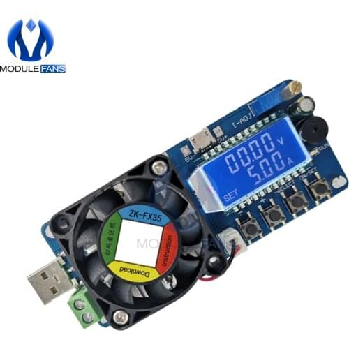 25W 35W 4A/5A Electronic Load Current Voltage Power Tester USB Protection LCD HD Display Adjustable Resistance Unloader