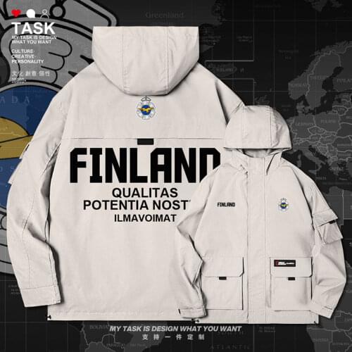 Finland Finnish Finn FIN men jacket hooded air force logo army fan long sleeve for men clothing fashion new top clothes autumn