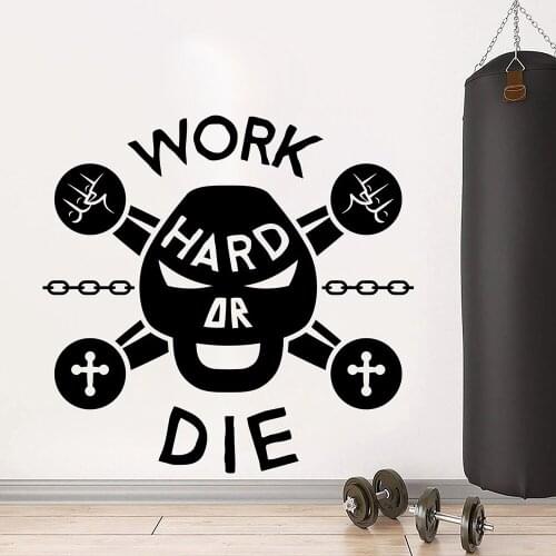 Fitness Quotes Gym Wall Stickers Fitness Inspiring Customized Exercise Motivational Wall Decal Vinyl Gym Decor Wallpaper C158