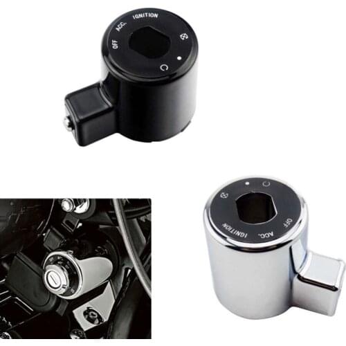 Motorcycle Ignition Control Switch Key Decoration Cover ABS Cap For Harley Sportster XL 883 1200 Roadster Nightster 2004-2013