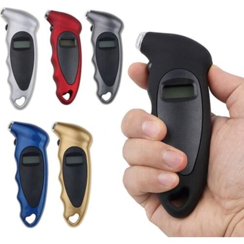 Digital Car Tire Tyre Air Pressure Gauge Meter LCD Display Manometer Barometers Tester for Car Truck Motorcycle Bike