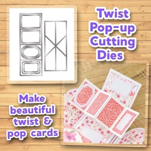 Exploding Box Twist & Pop Mechanism Metal Cutting Die For DIY Scrapbooking Embossing Cards Making Decorative Crafts SCVD889