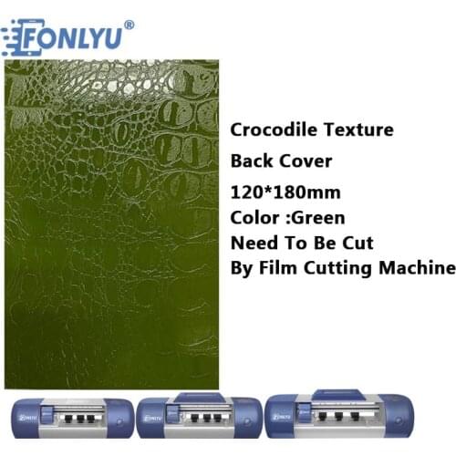 FONLYU Crocodile Texture Green Color Telephone Sticker Back Cover For Iphone 12 Pro Max Skin Film Cutting Machine Phone Repair