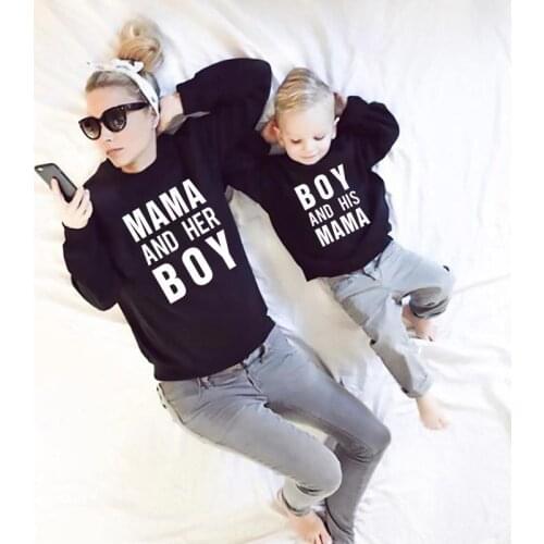 2021 Autumn Family Matching Outfits Red Black and White Mommy and Me Clothes Mother Daughter Matching Clothes Children Set