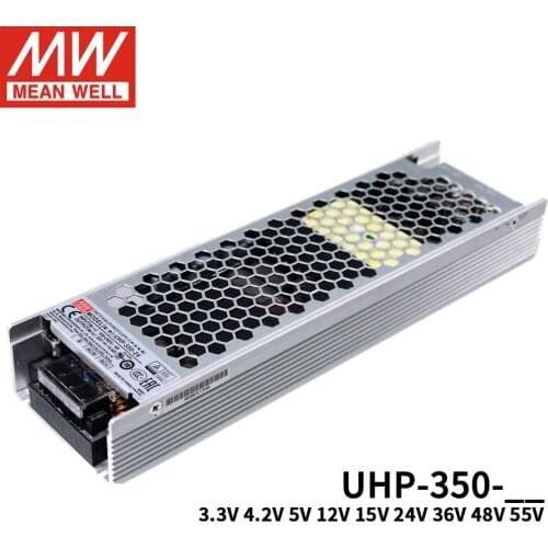 Genuine Meanwell UHP-350 AC/DC Single Output 3.3/4.2/5/12/15/24/36/48V Slim type PFC Function Switching Power Supply UHP-350R