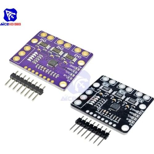 Diymore INA3221 Triple-Channel Shunt Current Power Supply Voltage Monitor Sensor Board IIC SMBUS Interface Output Replace INA219