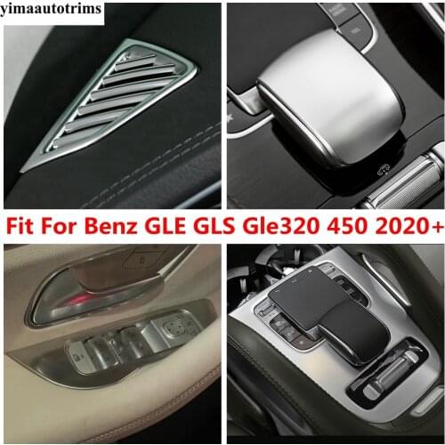 Window Lift Gear Shift Head Knob Panel Air AC Vent Outlet Cover Trim Accessories For Mercedes-Benz GLE GLS Gle320 450 2020 2021