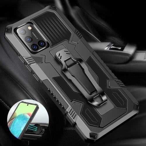 Belt Clip Case For Galaxy A71 A51 5G A01 A11 A21S US A41 M31S M51 M30S Armor Shockproof Magnetic Ring Bracket Phone Case Cover