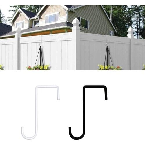 1PC Fence Hooks Patio Hooks Metal Hangers Chandelier Indoor Outdoor Hanging Gardening Hooks Fence Tools Bird Feeder