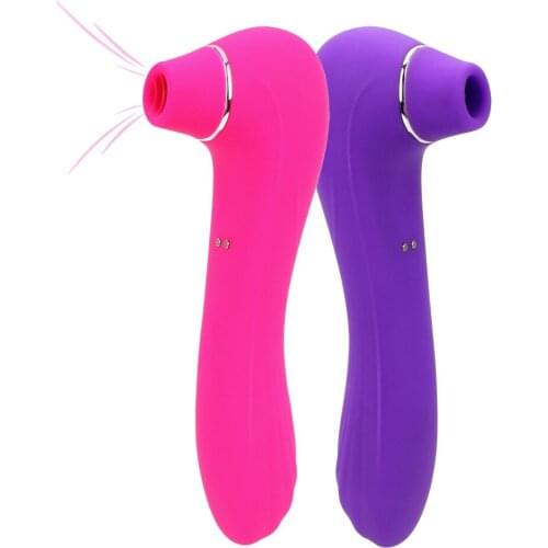 10 Speeds Clit Sucker Vibrator Oral Licking Tongue Vibrating Nipple Sucking Clitoral Stimulator Sex Toys for Women Adult Product