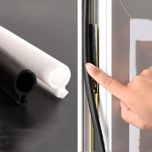 6M Plastic steel door and window soundproof sealing strips plastic Silicone energy saving Weatherstrip Sound antifreeze O type
