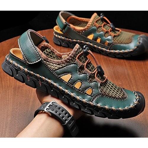 Akexiya Men's Leather Sandals