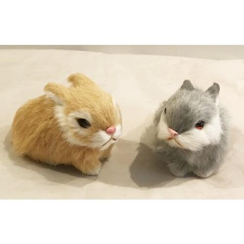 Free shipping faux rabbit fur antique toys for children