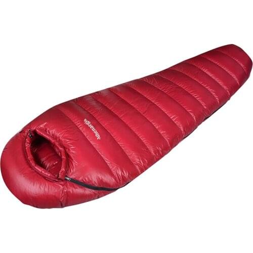 Athenaegis 90% White Duck Down 1500G Filling Comfortable 700FP Winter Use -10C--25C Comfortable Temperature Winter Sleeping Bag