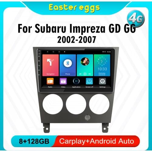 Eastereggs 2 Din Car Radio Multimedia Video Player Navigation GPS Android 8.1 For Subaru Impreza GD GG 2002 - 2007 Head Unit