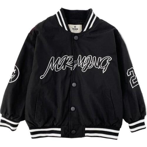 Spring Autumn Baseball Jacket Big Kids Teens Fashion Boys Clothes For Teens Girls Cardigan 3 To 12 Children Outwear Coats