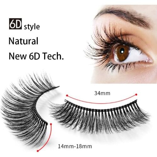 Black thick 6D eyelashes Mink eyelash 100% Handmade False Eyelash Makeup Beauty Natural