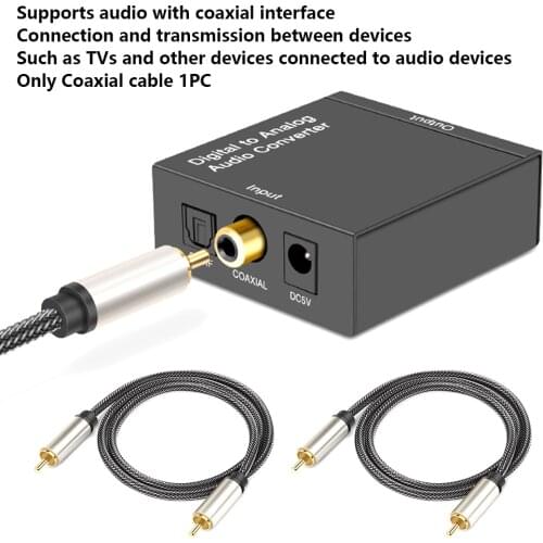 Digital RCA To RCA Male Coaxial Coax Audio Cable TV Subwoofer Cord Gold Plated High-fidelity Coaxial Coax Audio Cable