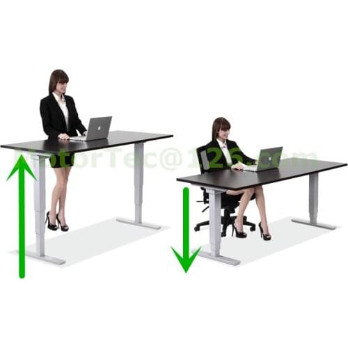 Electric Height Adjustable desk 110V 220V input free shipping to North America