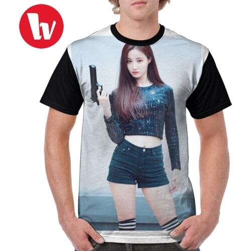 Momoland T Shirt MOMOLAND -Yeonwoo T-Shirt Printed Fun Graphic Tee Shirt 6xl Polyester Streetwear Short Sleeves Man Tshirt