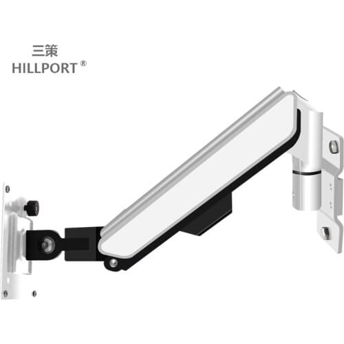 HILLPORT Monitor Stand Game Gas Spring Arm Suporte LED LCD TV Wall Mounted Mesa Holder 10-32" Aluminum Alloy PC Base Load 2-9kg