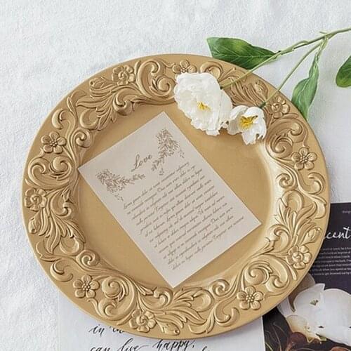 Nordic Round Storage Tray Cosmetic Plate Desktop Jewelry Display Trays Dressing Table Decor Photo Props