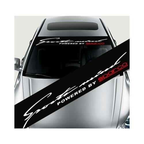 Motorcycle sticker Auto Car Window Decal SPEED RACING Sticker Peugeo Front Windshield - Car Styling