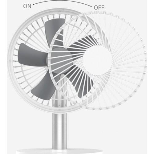 USB Desk Fan 2000mAh Battery Portable Fan Fordable Table Fan with 100° Rotation