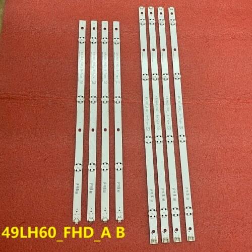 5set=40pcs LED Backlight For LG 49LH604 49LH604V 49LW540S 49LH60_FHD_A B Type SSC_AG79100101_A B BOE 490B5 HC490DUN-ABRR1-211X