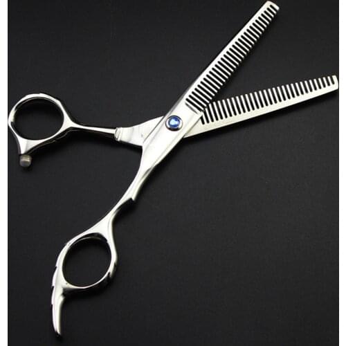 New professional Japan 440c 6 inch twofold Thinning hair scissors makeup haircut hot shears barber tools hairdressing scissors
