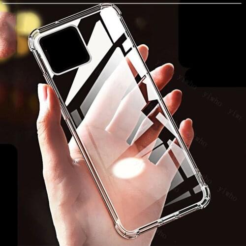 Shockproof Silicone Phone Case for OPPO A53 5G A53S Protection Cases on OPPO A94 A93 A74 A73 A72 A15 A15s A52 A92 Back Covers