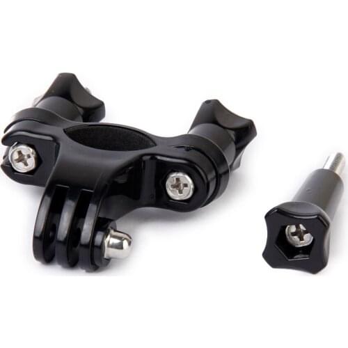 Generic Bike Motorcycle Handlebar Seatpost Pole Mount for 2 3 Camera
