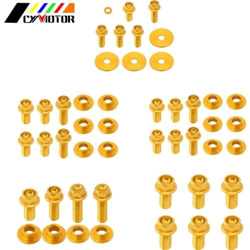 Motorcycle Front Rear Fender Number Plante Radiator Shrouds Fork Guards Seat Side Panels Screw For SUZUKI RM125 RM250 2001-2008